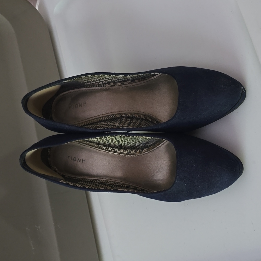 Fiona Navy Blue Heels